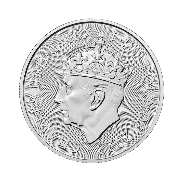 1 oz Royal Mint Zilveren Munt 2023 achterkant