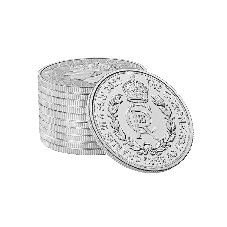 1 oz Royal Mint Zilveren Munt 2023 perspectief 2