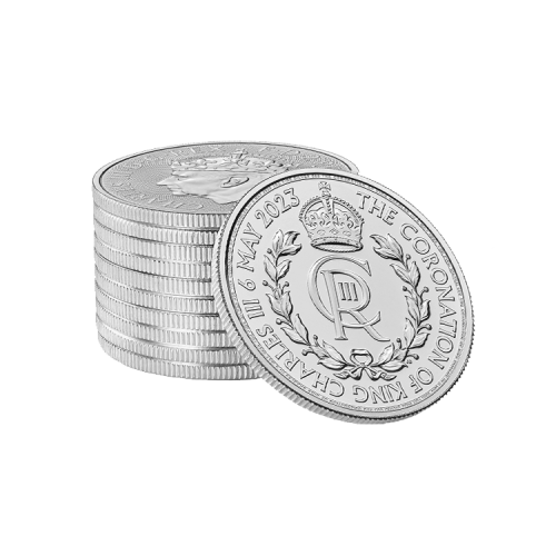 Thumbnail 1 oz Royal Mint Zilveren Munt 2023 perspectief 2