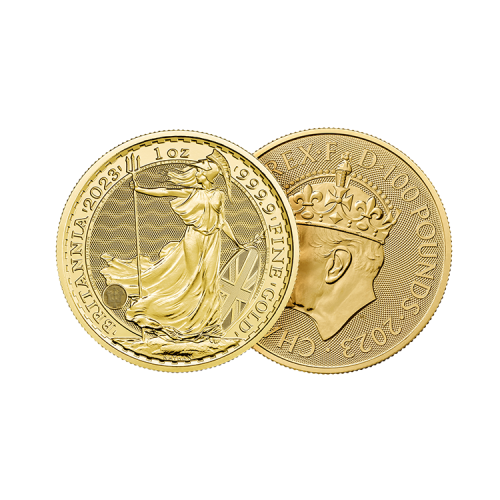 Thumbnail 1 oz Royal Mint Gouden Munt 2023 perspectief 1