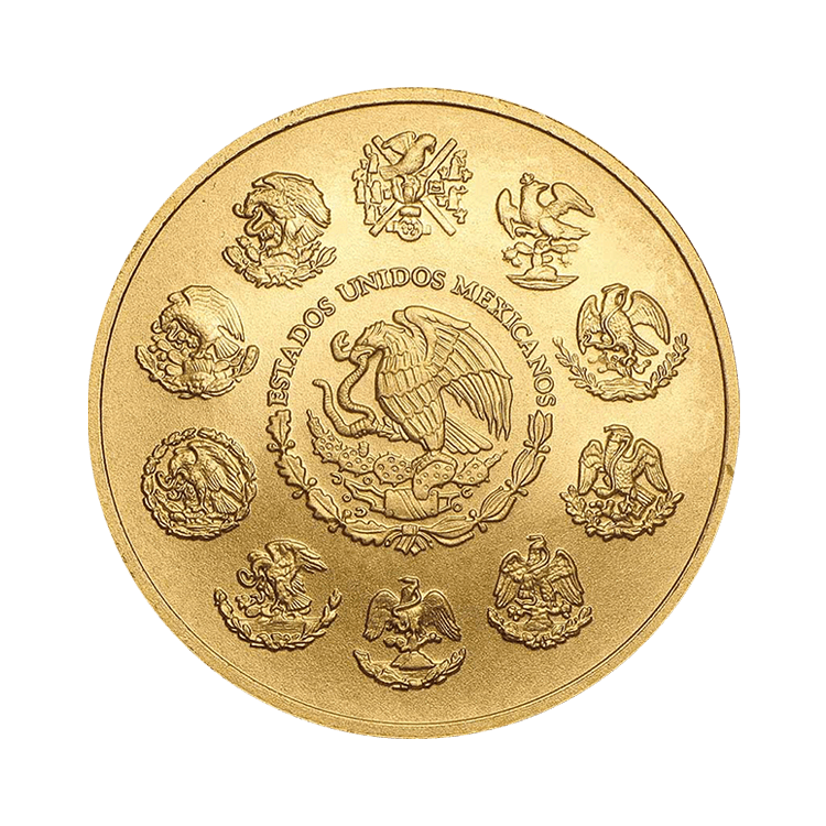 1 oz Banco de Mexico Gouden Munt 2023 achterkant