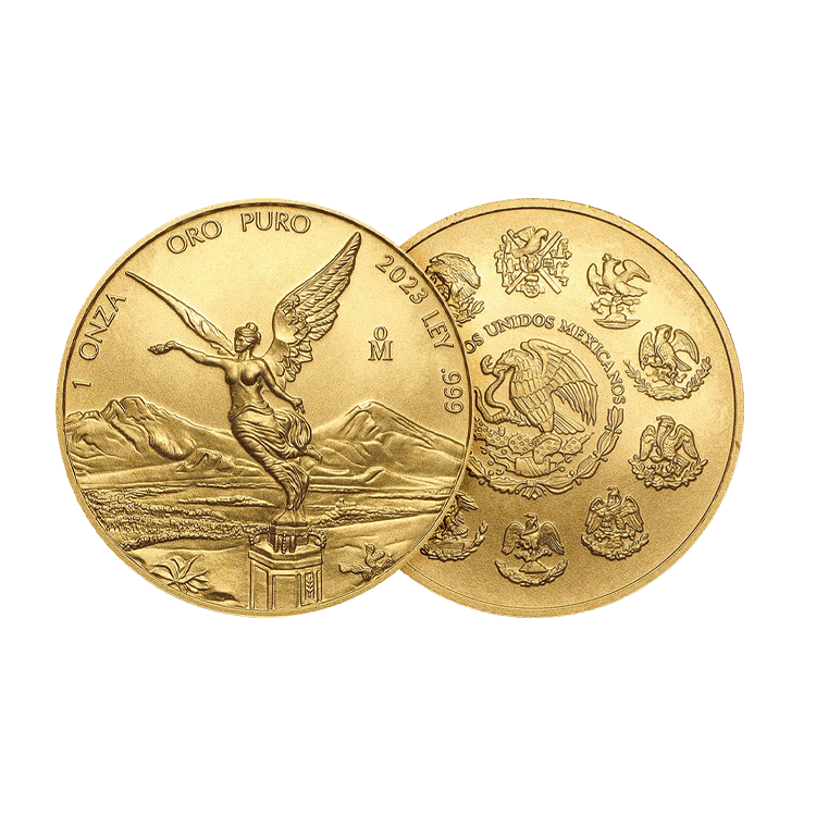 1 oz Banco de Mexico Gouden Munt 2023 perspectief 1