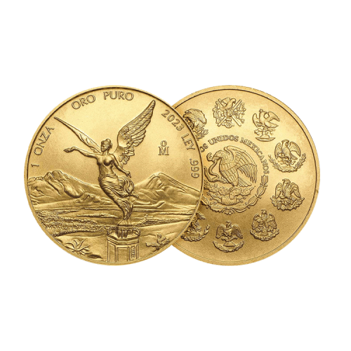 Thumbnail 1 oz Banco de Mexico Gouden Munt 2023 perspectief 1
