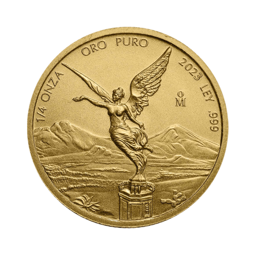Thumbnail 1/4 oz Banco de Mexico Gouden Munt 2023 voorkant