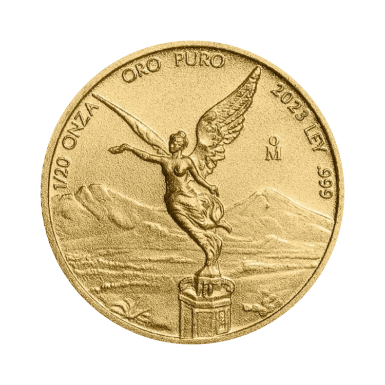 1/20 oz Banco de Mexico Gouden Munt 2023 voorkant