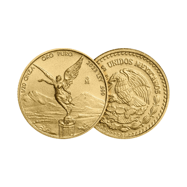 1/20 oz Banco de Mexico Gouden Munt 2023 perspectief 1