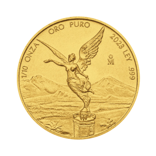Thumbnail 1/10 oz Banco de Mexico Gouden Munt 2023 voorkant