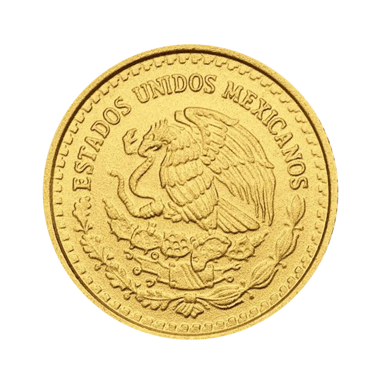 1/10 oz Banco de Mexico Gouden Munt 2023 achterkant