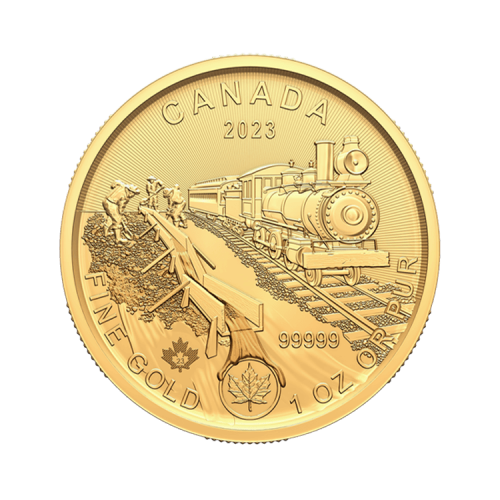 Thumbnail 1 troy ounce golden coin Klondike - Gold Rush 2023 front