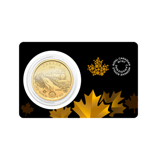 Thumbnail 1 troy ounce golden coin Klondike - Gold Rush 2023 angle 3