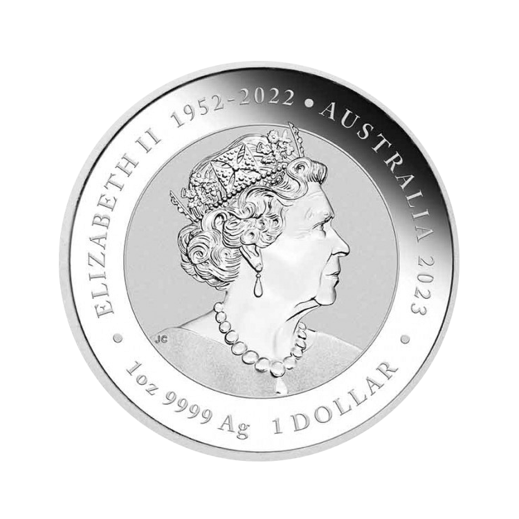 1 oz Myths and Legends Zilveren Munt 2023 achterkant