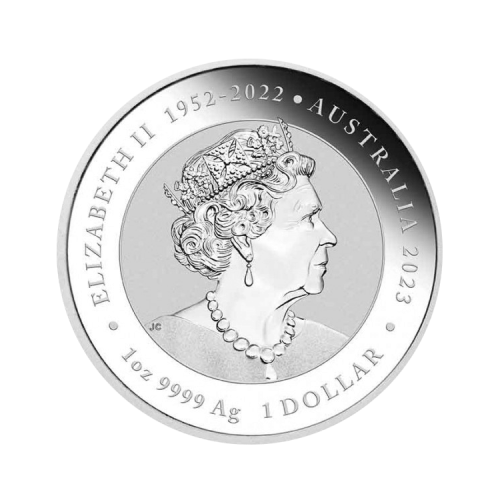 Thumbnail 1 oz Myths and Legends Zilveren Munt 2023 achterkant