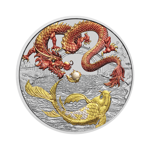 Thumbnail 1 oz Myths and Legends Zilveren Munt 2023 voorkant