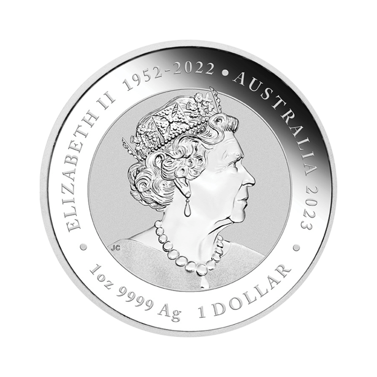 1 oz Myths and Legends Zilveren Munt 2023 achterkant
