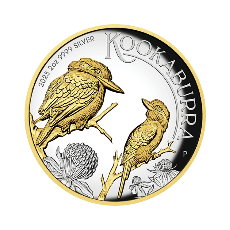 2 oz Kookaburra Zilveren Munt 2023 voorkant