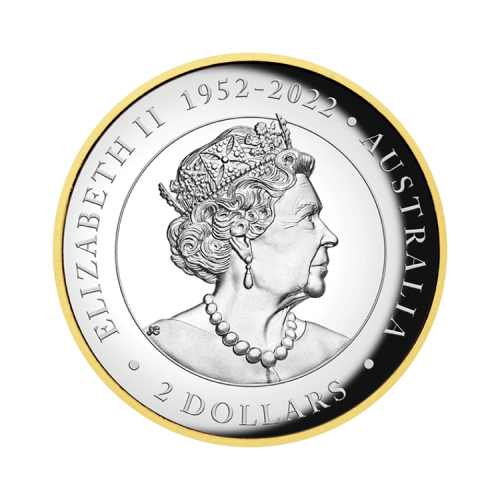 Thumbnail 2 oz Kookaburra Zilveren Munt 2023 achterkant