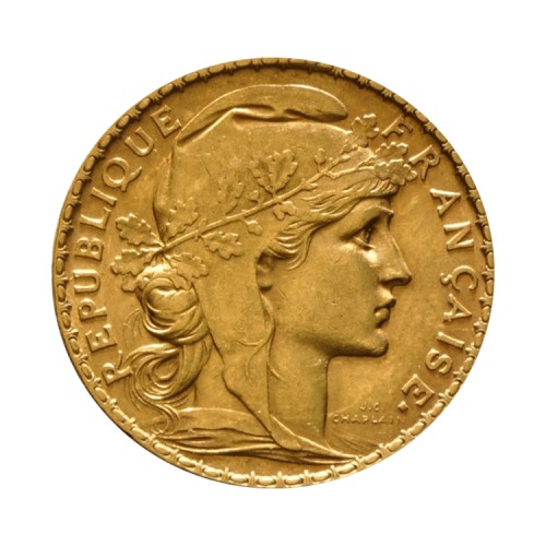 Thumbnail Golden 20 Franc Marianna and Rooster - various years back