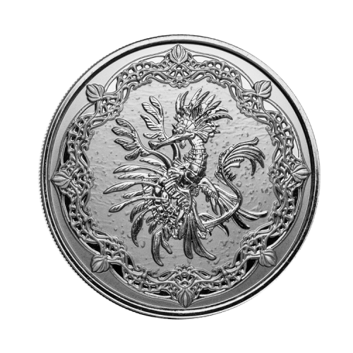 Thumbnail 1 troy ounce zilveren munt Zeedraak 2022 prooflike voorkant