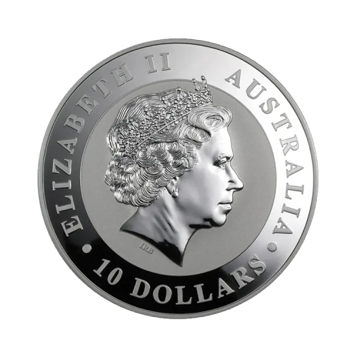 Thumbnail 10 oz Koala Zilveren Munt achterkant