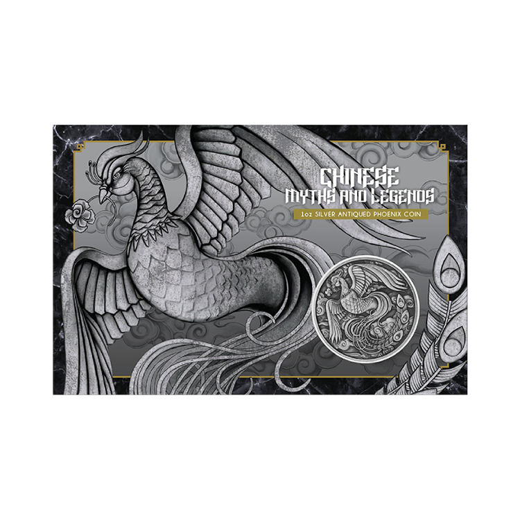 1 oz Myths and Legends Zilveren Munt 2023 perspectief 3