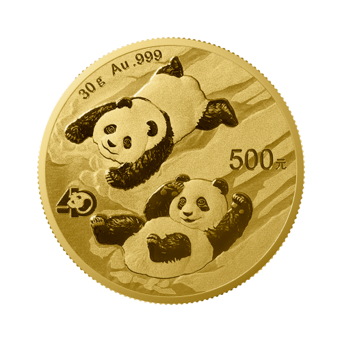 Thumbnail 30g Panda Gouden Munt voorkant