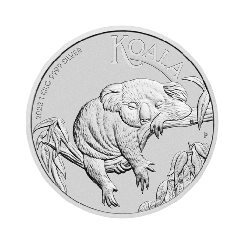 Thumbnail 1 kilo Koala Zilveren Munt voorkant
