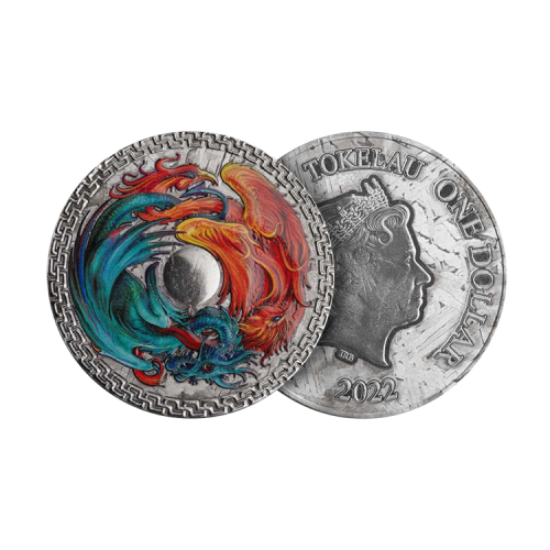 Thumbnail Tokelau Phoenix & Draak - proof 2022 angle 1
