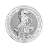 10 oz Queens Beasts Zilveren Munt voorkant