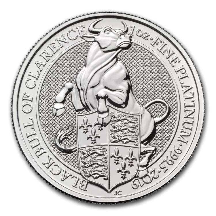 1 oz Royal Mint Platina Munt voorkant