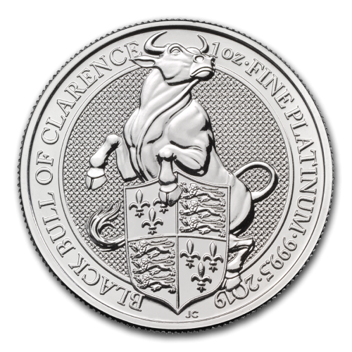 Thumbnail 1 oz Royal Mint Platina Munt voorkant