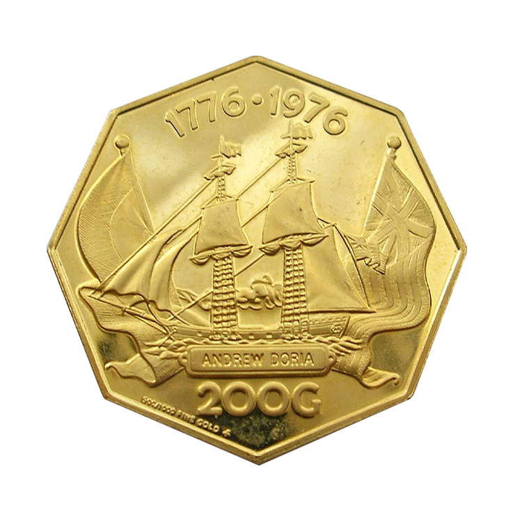 Golden coin 300 Gulden Nederlandse Antillen (1980) front