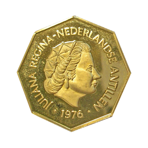 Thumbnail Golden coin 300 Gulden Nederlandse Antillen (1980) back