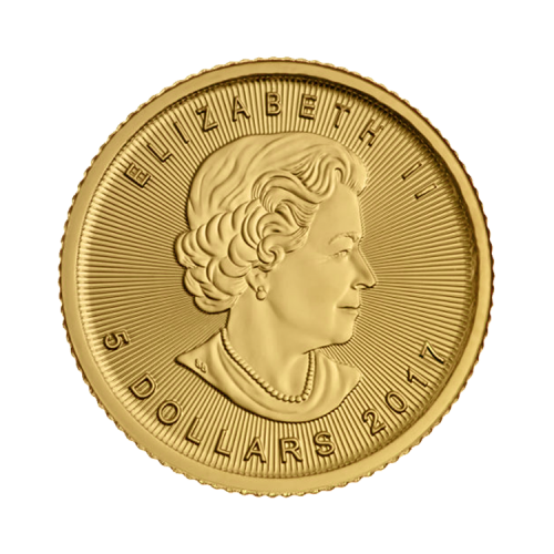Thumbnail Reverse 1/10 troy ounce gold Maple Leaf coin