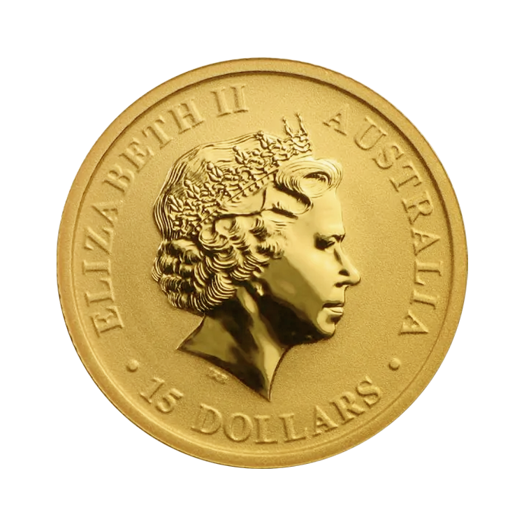 1/10 oz Kangaroo Gouden Munt Divers achterkant