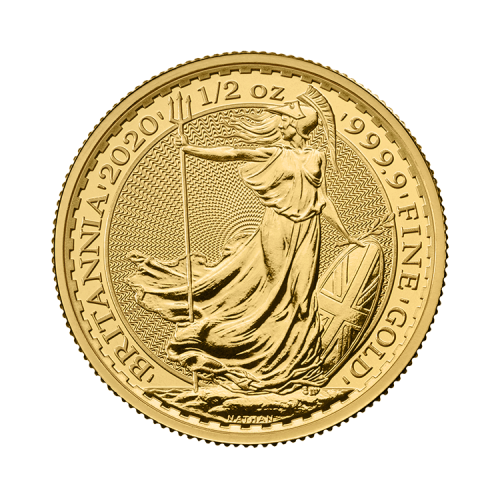 Thumbnail Obverse 1/2 troy ounce gold Britannia coin