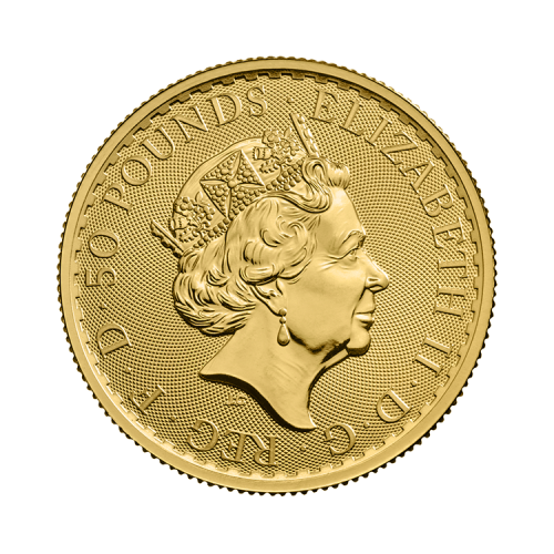 Thumbnail Reverse 1/2 troy ounce gold Britannia coin
