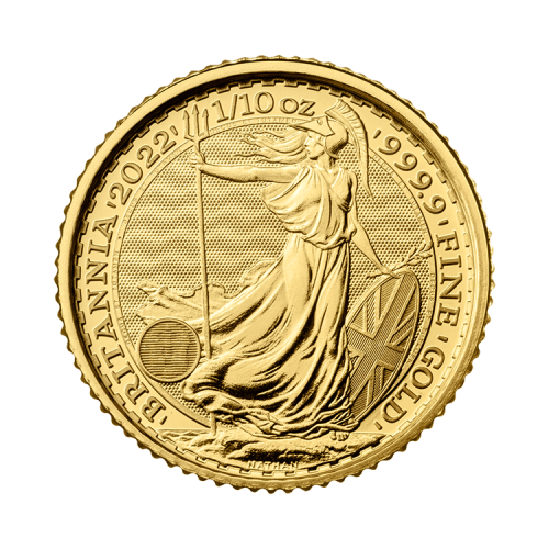 Thumbnail 1/10 oz Britannia Gold Coin Mixed Years front