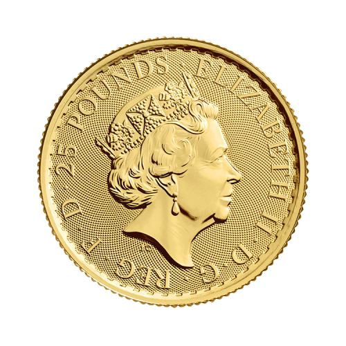 Thumbnail 1/4 oz Britannia Gouden Munt Divers achterkant