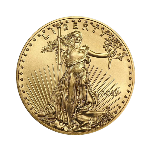 Thumbnail Obverse 1/10 troy ounce gold American Eagle coin