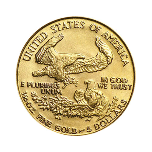 Thumbnail Reverse 1/10 troy ounce gold American Eagle coin