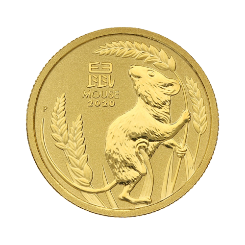 Thumbnail 1/10 oz Lunar Gouden Munt 2016 voorkant