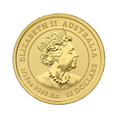 Thumbnail 1/10 oz Lunar Gouden Munt 2016 achterkant