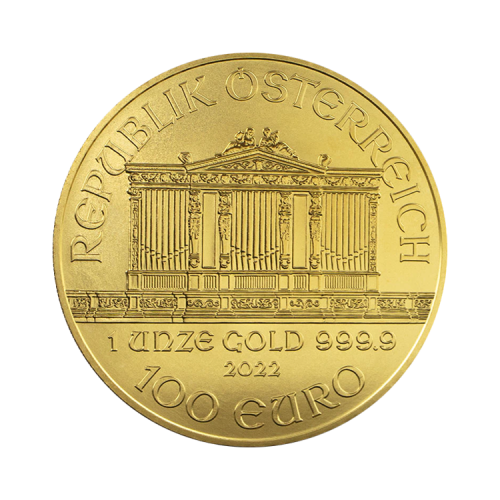 Thumbnail Reverse 1 Troy ounce gold Philharmonic coin