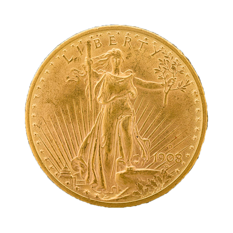 1 oz Double Eagle Oro Años Diversions back