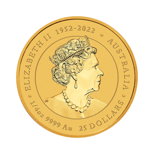 Thumbnail 1/4 oz Lunar Gouden Munt 2024 achterkant