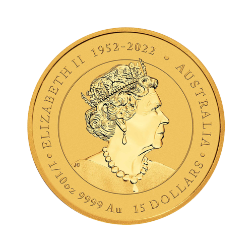 Thumbnail 1/10 oz Lunar Gold Coin 2024 back