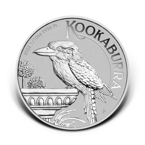 Thumbnail Kookaburra 1/10 troy ounce platina munt 2022 perspectief 1