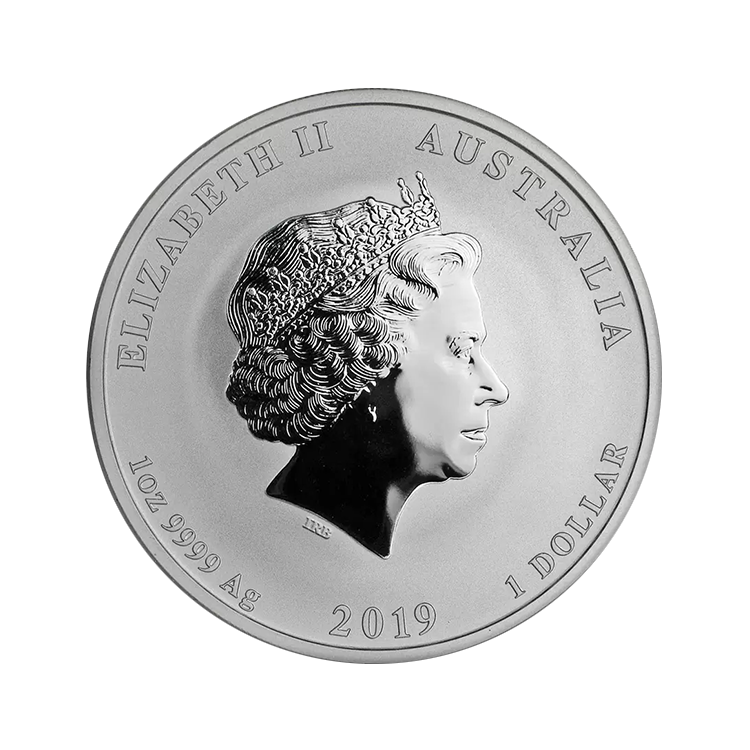 1 oz Lunar Silver Coin 2019 back