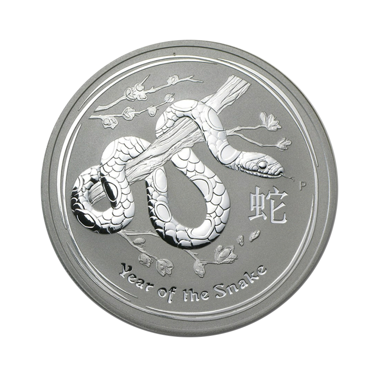 1 oz Lunar Zilveren Munt 2013 voorkant