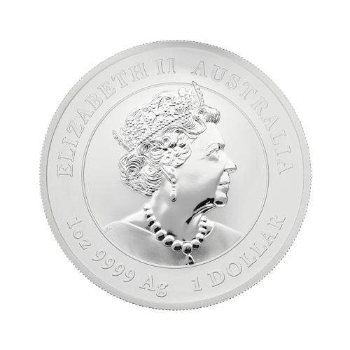 Thumbnail 1 oz Lunar Zilveren Munt 2020 achterkant